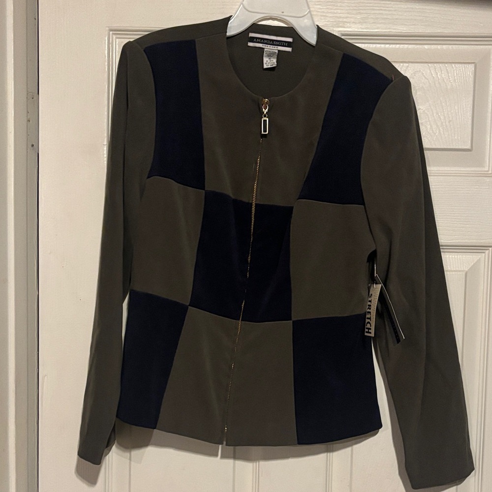 Amanda Smith Women's Black and Gray Blazer